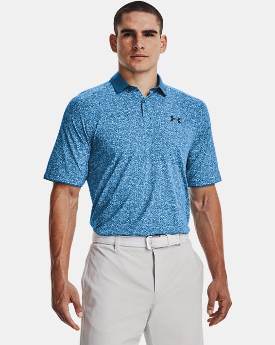 Polo UA Iso-Chill para hombre, Blue, pdpMainDesktop image number 0
